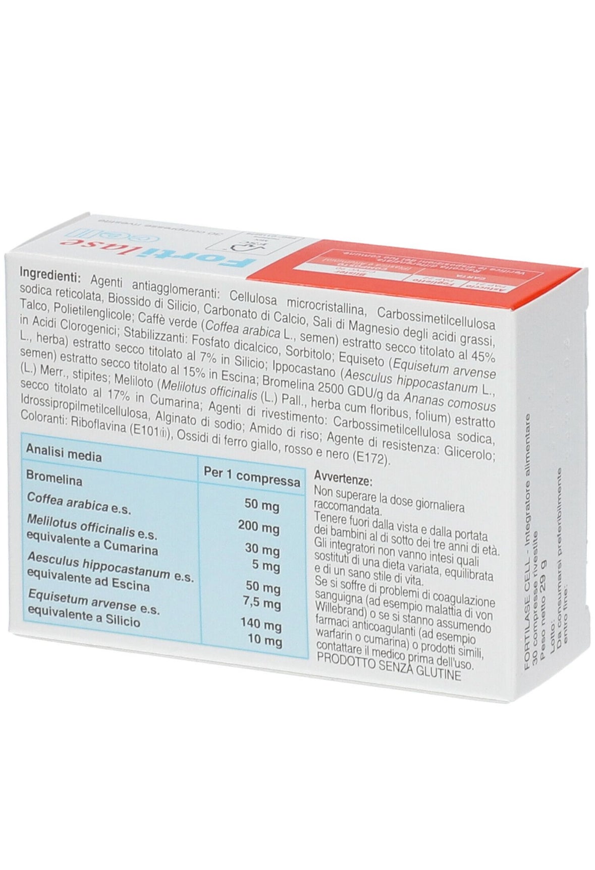 Fortilase Cell 30cpr Rivestite