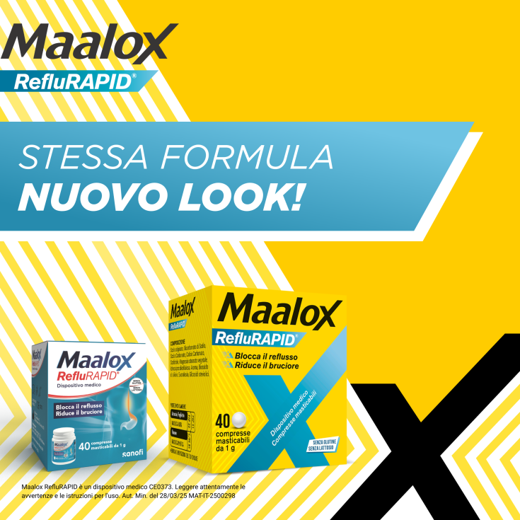 Maalox Reflurapid 40cpr Mastic