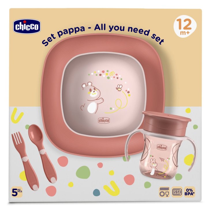 Ch Set Pappa 12m+ Rosa