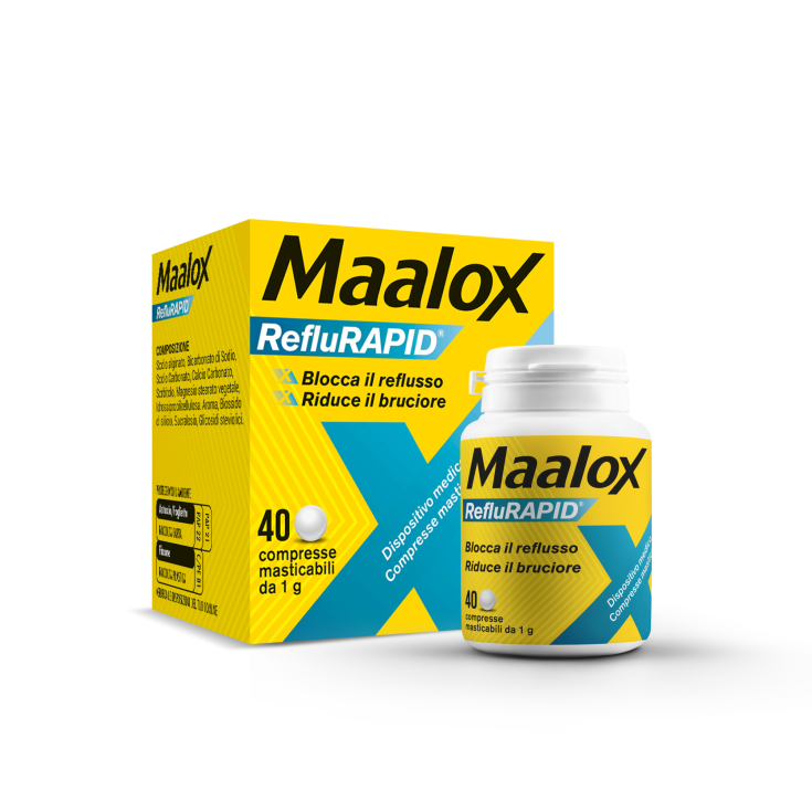 Maalox Reflurapid 40cpr Mastic