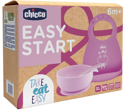 Ch Set Pappa Sil 6m+ Rosa